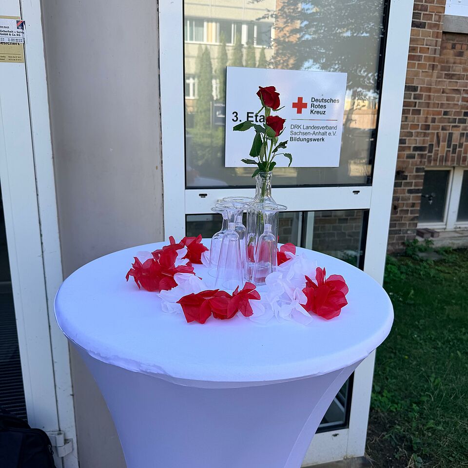 Alles bereit für unser Sommerfest im DRK Bildungswerk.
