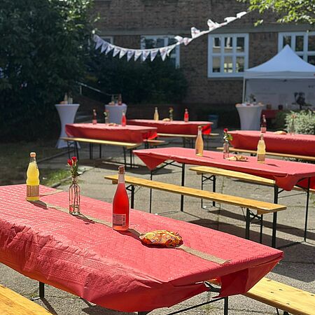 Alles bereit für unser Sommerfest im DRK Bildungswerk.